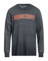 Dsquared2 Man Sweatshirt Lead Size M Cotton In Grey