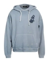 Dsquared2 Hoodie Sweatshirt With Paint Splitter Pattern In Blue