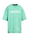 Dsquared2 Man Sweatshirt Light Green Size L Cotton