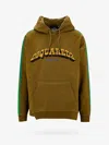 Dsquared2 Cotton Sweatshirt With Frontal Logo In Green