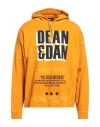 Dsquared2 Man Sweatshirt Marigold Size L Cotton, Lyocell, Elastane In Yellow