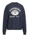 Dsquared2 Man Sweatshirt Midnight Blue Size L Cotton In Blue