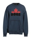 Dsquared2 Logo Printed Crewneck Sweatshirt In Blue