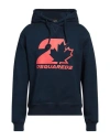 Dsquared2 Cool Fit Hoodie Sweatshirt With Logo Print In Blue