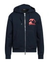 Dsquared2 Man Sweatshirt Midnight Blue Size Xxl Cotton, Elastane