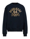 Dsquared2 Man Sweatshirt Midnight Blue Size M Cotton, Elastane