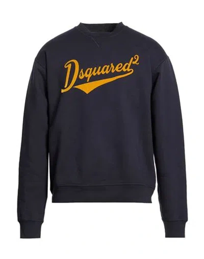 Dsquared2 Man Sweatshirt Midnight Blue Size M Cotton