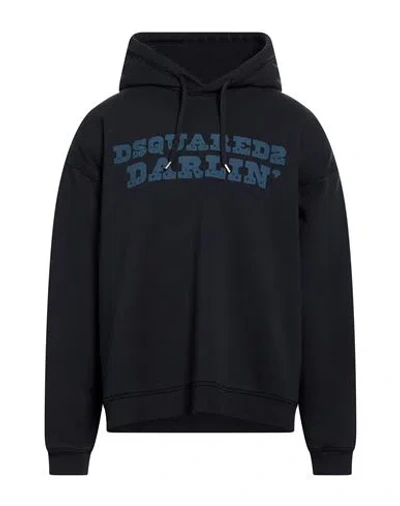 Dsquared2 Man Sweatshirt Midnight Blue Size Xl Cotton