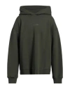 Dsquared2 Man Sweatshirt Military Green Size S Cotton