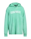 Dsquared2 Man Sweatshirt Military Green Size Xl Cotton