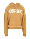 Dsquared2 Man Sweatshirt Mustard Size Xs Cotton, Elastane In Yellow