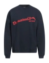 Dsquared2 Logo-print Cotton Sweatshirt In Navy