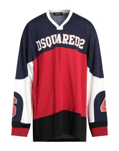 Dsquared2 Logo-print Long-sleeve T-shirt In Navy