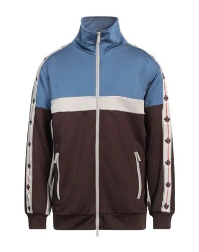 DSQUARED2 DSQUARED2 MAN SWEATSHIRT PASTEL BLUE SIZE M COTTON, POLYESTER
