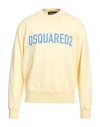 Dsquared2 Logo Print Sweatshirt In Yellow