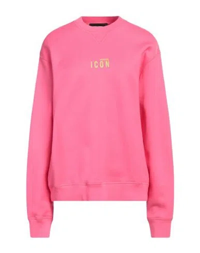Dsquared2 Man Sweatshirt Pink Size Xl Cotton, Elastane