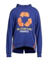 Dsquared2 Man Sweatshirt Purple Size L Cotton, Recycled Cotton, Elastane, Polyester, Rubber In Purple