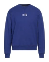 Dsquared2 Man Sweatshirt Blue Size M Cotton, Elastane In Purple