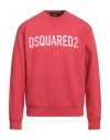 Dsquared2 Man Sweatshirt Red Size L Cotton