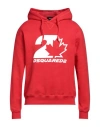 Dsquared2 Man Sweatshirt Red Size L Cotton