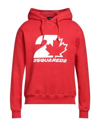 Dsquared2 Man Sweatshirt Red Size L Cotton
