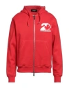 Dsquared2 Cool Fit Hoodie Sweatshirt With Zip In Red