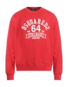 Dsquared2 Man Sweatshirt Red Size L Cotton, Elastane In Red