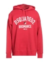 Dsquared2 Man Sweatshirt Red Size M Cotton In Red