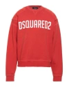 Dsquared2 Man Sweatshirt Red Size M Cotton, Elastane In Red