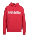 Dsquared2 Man Sweatshirt Red Size M Cotton, Elastane In Red
