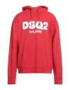 Dsquared2 Man Sweatshirt Red Size S Cotton, Elastane In Red