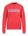 Dsquared2 Man Sweatshirt Red Size Xxxl Cotton