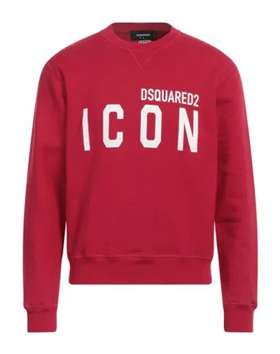 Dsquared2 Man Sweatshirt Red Size S Cotton