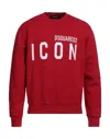 Dsquared2 Man Sweatshirt Red Size S Cotton In Red
