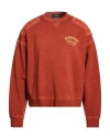 Dsquared2 Man Sweatshirt Rust Size M Cotton In Brown