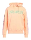 Dsquared2 Man Sweatshirt Salmon Pink Size M Cotton, Elastane