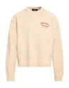 Dsquared2 Man Sweatshirt Sand Size M Cotton In Gold