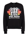 Dsquared2 Man Sweatshirt Steel Grey Size M Cotton In Black