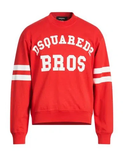Dsquared2 Man Sweatshirt Tomato Red Size L Cotton