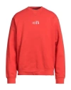 Dsquared2 Man Sweatshirt Tomato Red Size M Cotton, Elastane