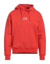 Dsquared2 Icon Man Sweatshirt Tomato Red Size M Cotton, Elastane