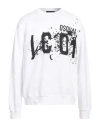 Dsquared2 Man Sweatshirt White Size L Cotton In White