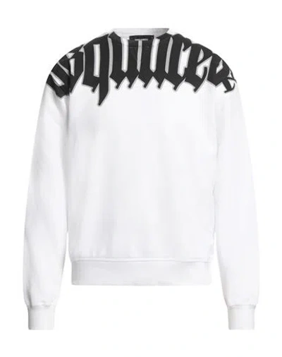 DSQUARED2 DSQUARED2 MAN SWEATSHIRT WHITE SIZE L COTTON