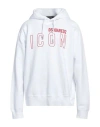 Dsquared2 Man Sweatshirt White Size L Cotton In White