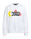 DSQUARED2 DSQUARED2 MAN SWEATSHIRT WHITE SIZE L COTTON