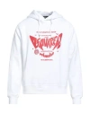 Dsquared2 Man Sweatshirt White Size L Cotton In White