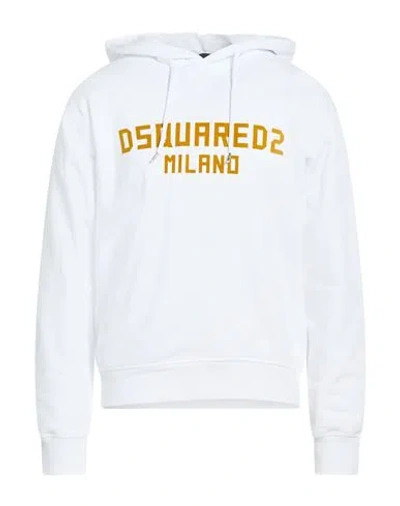 Dsquared2 Man Sweatshirt White Size L Cotton