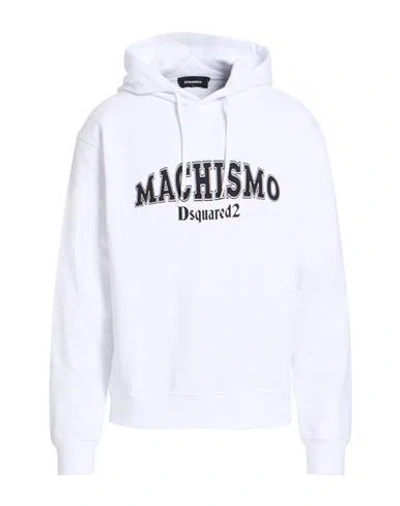 Dsquared2 Man Sweatshirt White Size L Cotton