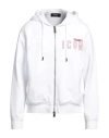 Dsquared2 Man Sweatshirt White Size L Cotton In White