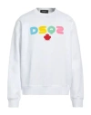 Dsquared2 'chic Fit' Crewneck Sweater In White